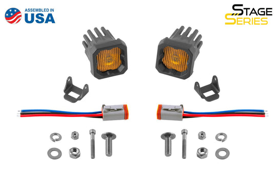 Stage Series C1 Yellow SAE Fog Standard LED Pod (pair)