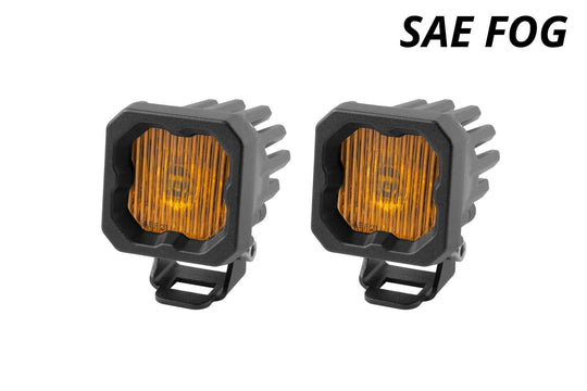 Stage Series C1 Yellow SAE Fog Standard LED Pod (pair)