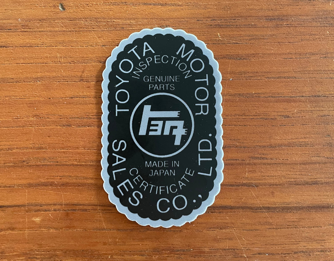 Vintage Toyota Quality Seal Sticker