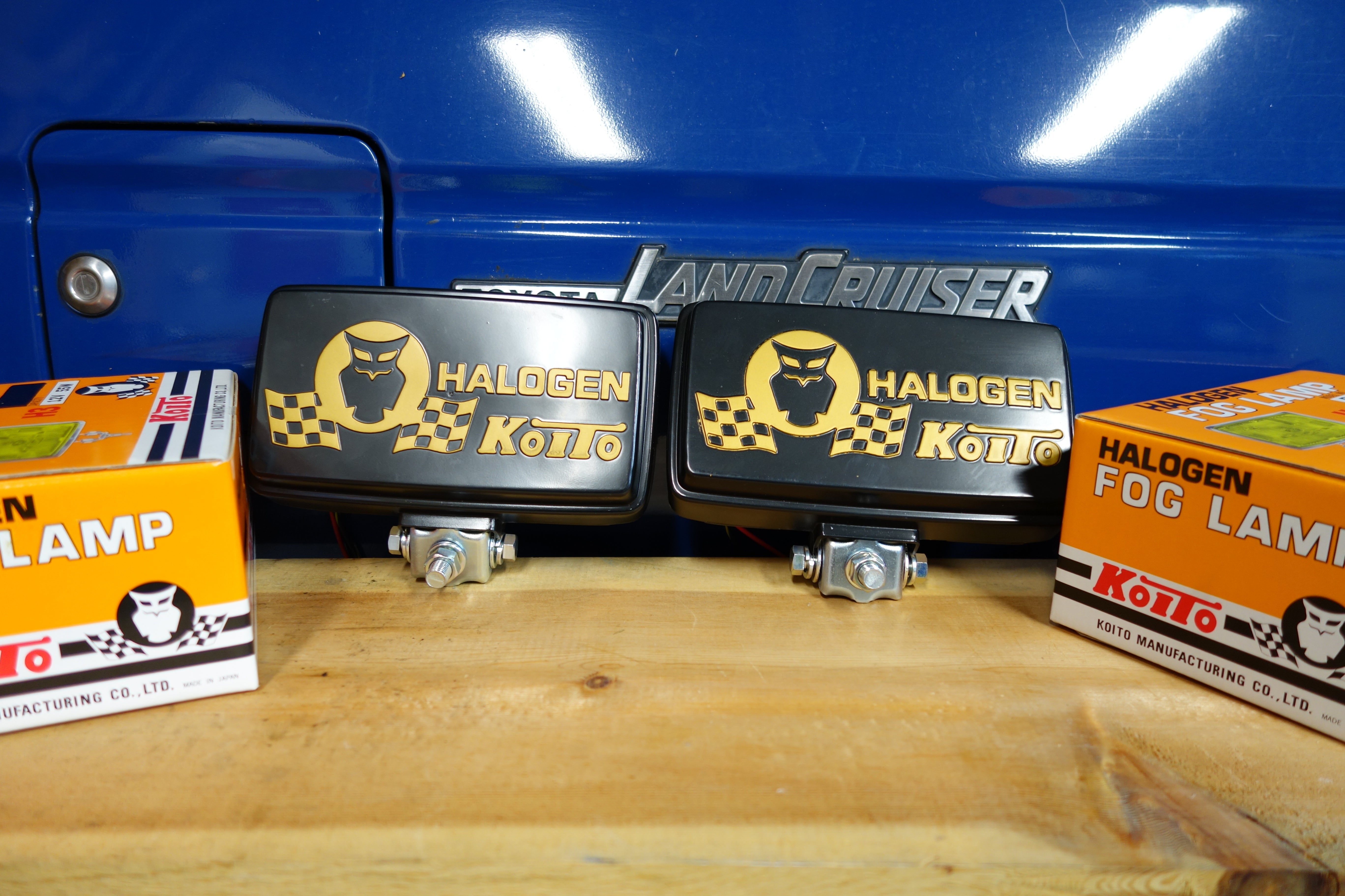 Koito Amber Rectangular Fog Lamps - New Old Stock (
